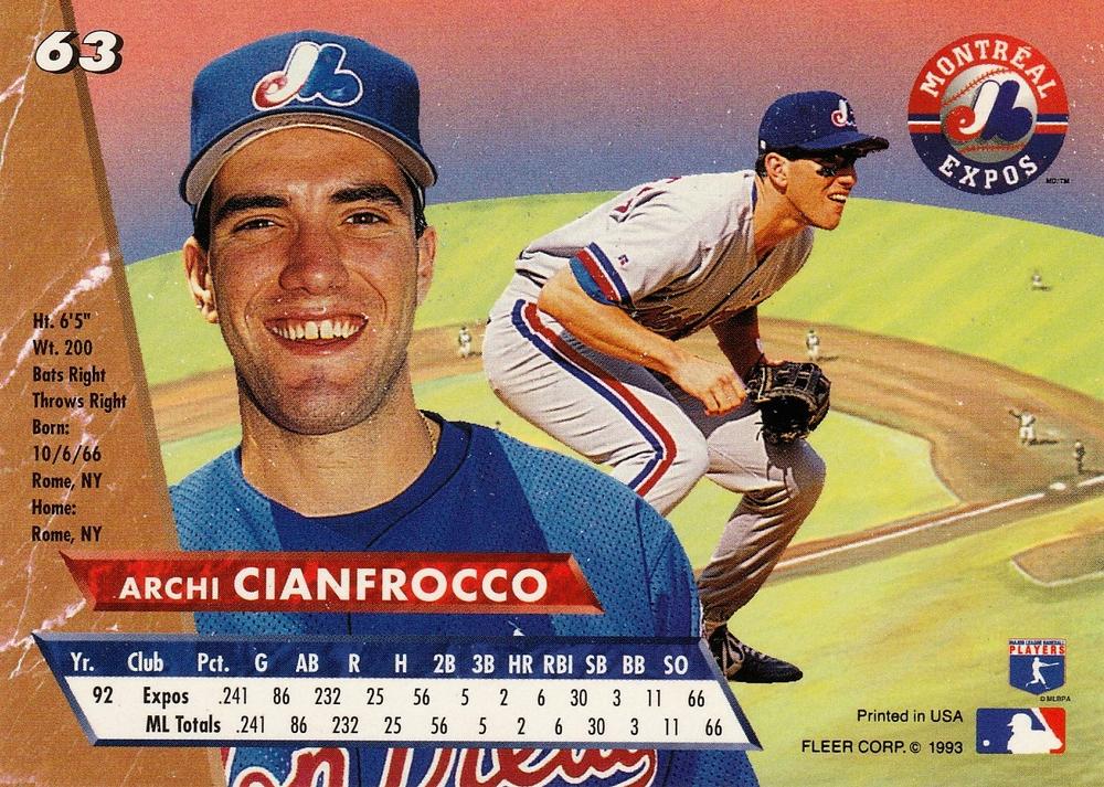 Archi Cianfrocco  baseball card collectible - Main Image 2