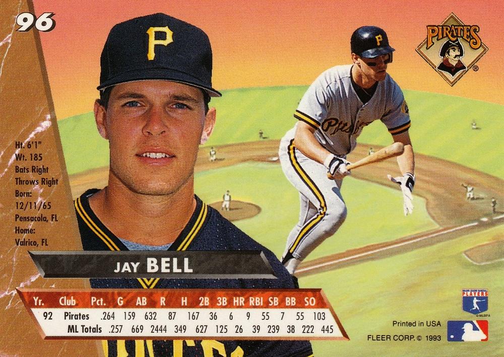 Jay Bell  baseball card collectible - Main Image 2