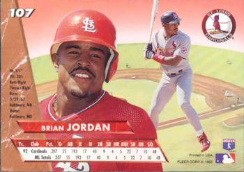 Brian Jordan  baseball card collectible - Main Image 2