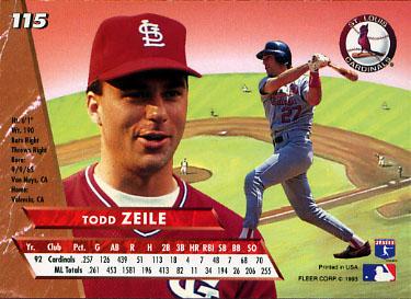 Todd Zeile  baseball card collectible - Main Image 2