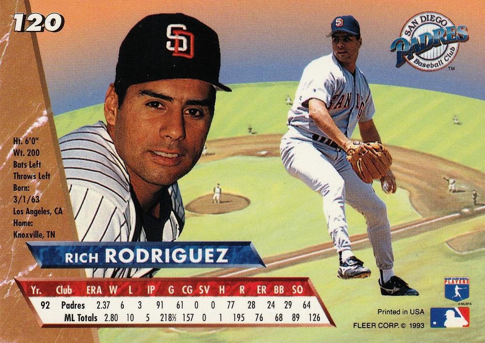 Rich Rodriguez  baseball card collectible - Main Image 2