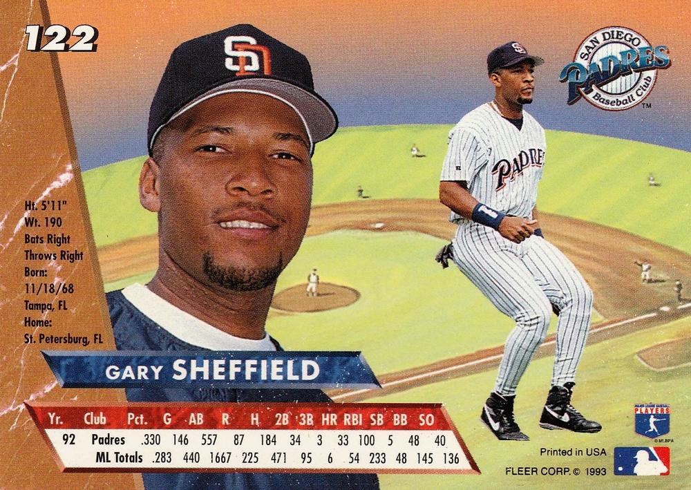 Gary Sheffield  baseball card collectible - Main Image 2