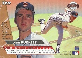 John Burkett  baseball card collectible - Main Image 2