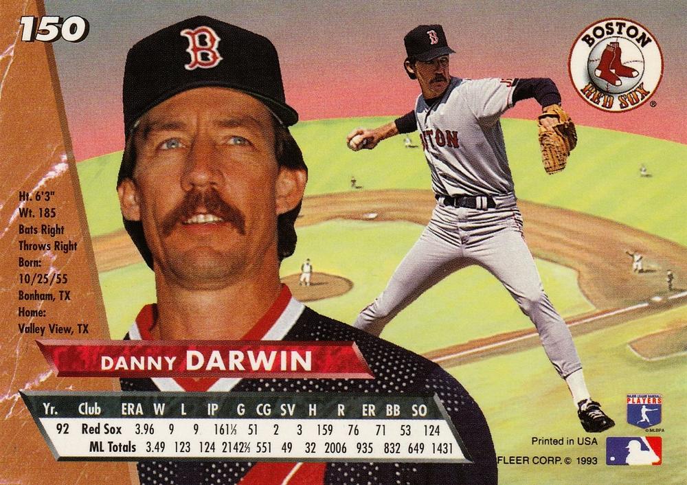 Danny Darwin  baseball card collectible - Main Image 2