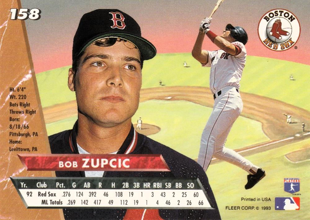 Bob Zupcic  baseball card collectible - Main Image 2