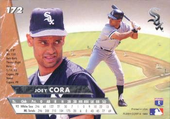 Joey Cora  baseball card collectible - Main Image 2