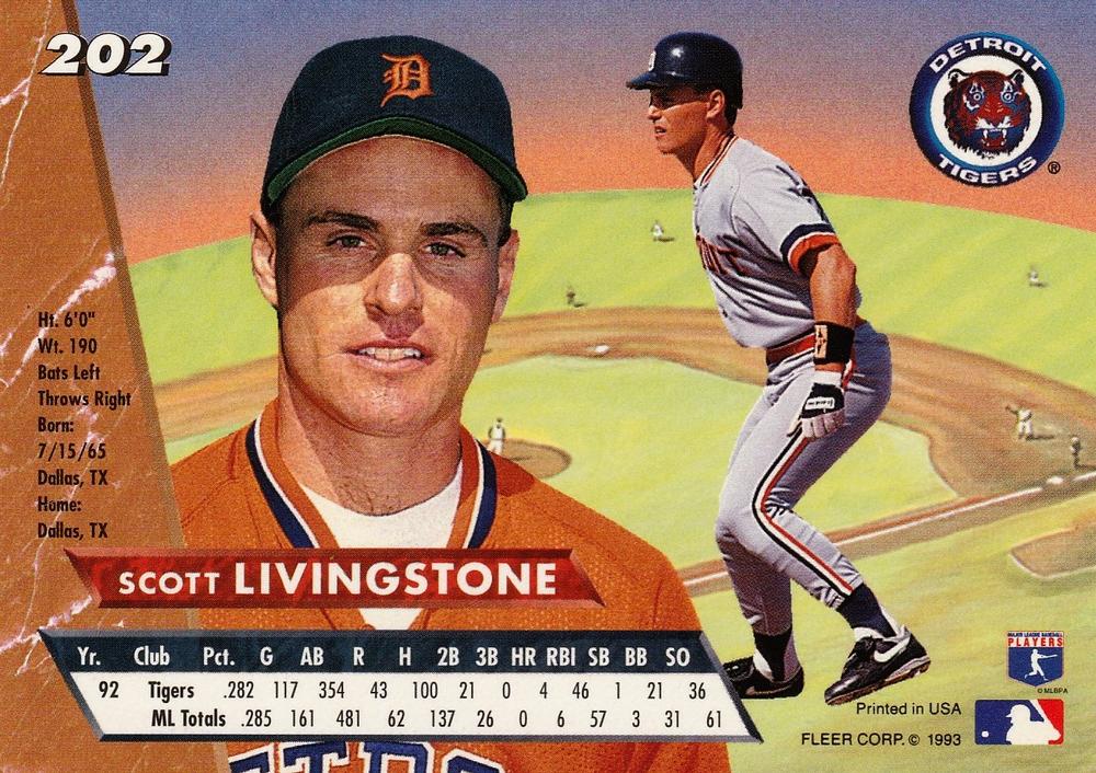 Scott Livingstone  baseball card collectible - Main Image 2
