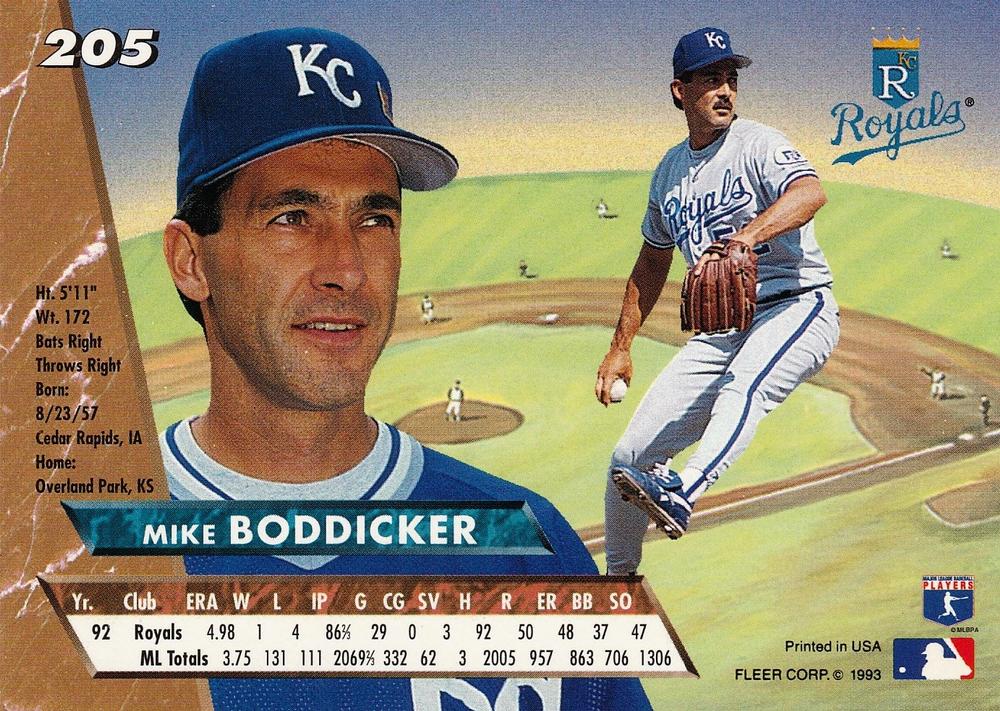 Mike Boddicker  baseball card collectible - Main Image 2