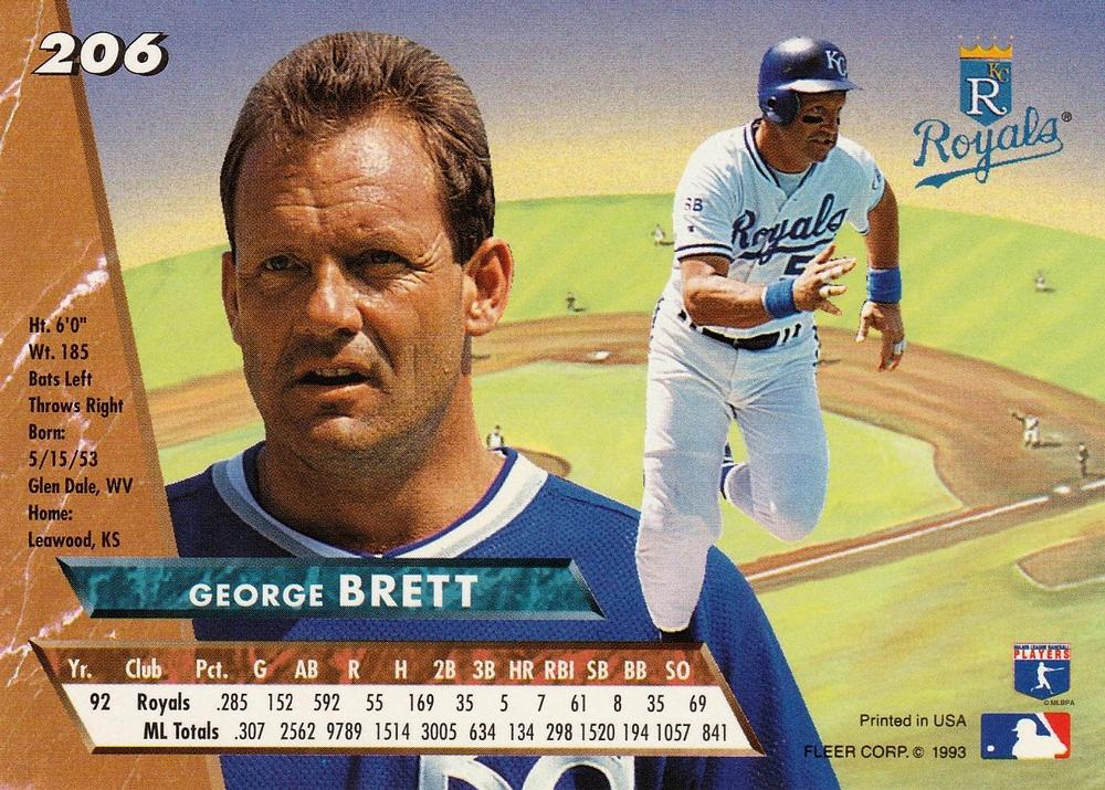 George Brett  baseball card collectible - Main Image 2