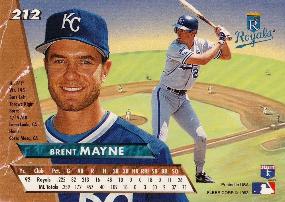 Brent Mayne  baseball card collectible - Main Image 2