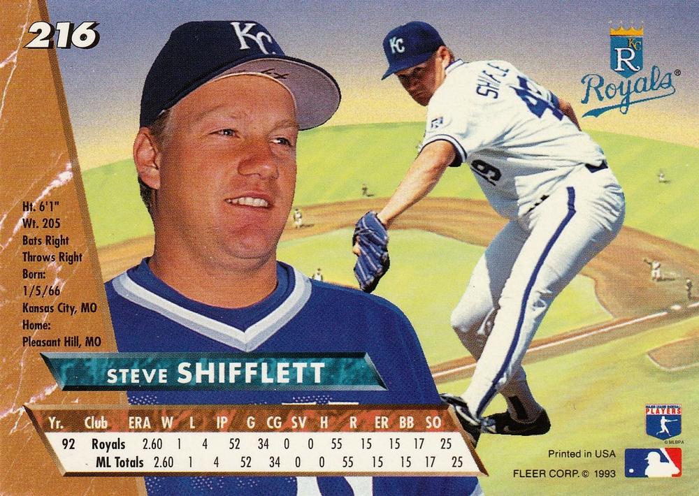 Steve Shifflett  baseball card collectible - Main Image 2