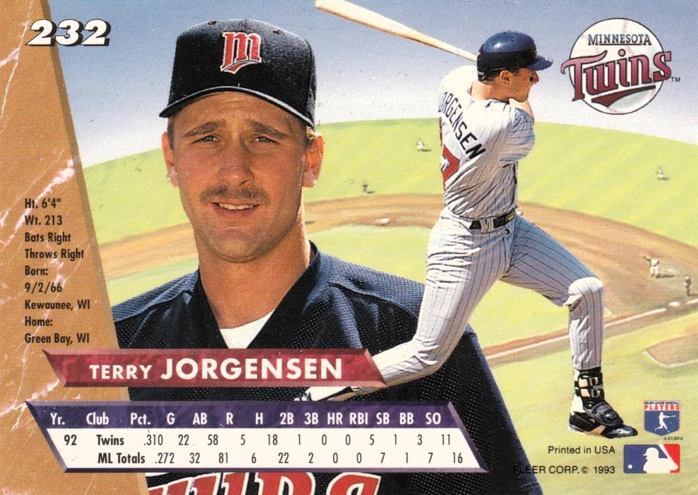 Terry Jorgensen  baseball card collectible - Main Image 2