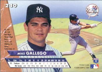 Mike Gallego  baseball card collectible - Main Image 2
