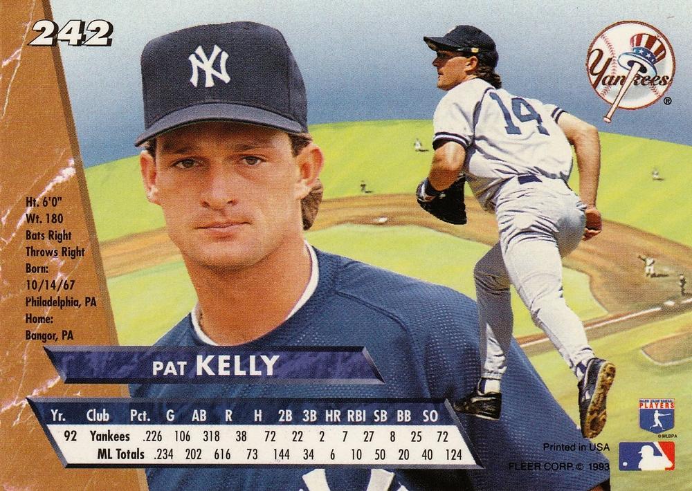 Pat Kelly  baseball card collectible - Main Image 2