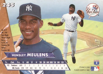 Hensley Meulens  baseball card collectible - Main Image 2