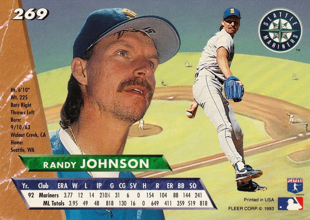 Randy Johnson  baseball card collectible - Main Image 2