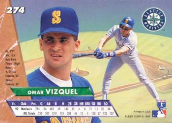 Omar Vizquel  baseball card collectible - Main Image 2