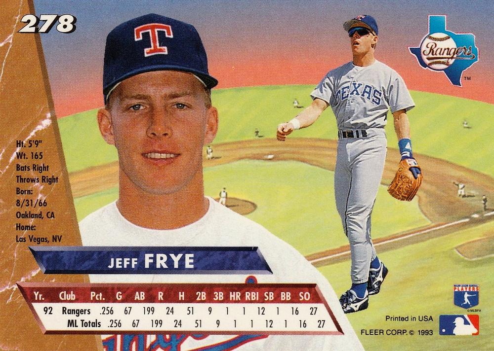 Jeff Frye  baseball card collectible - Main Image 2