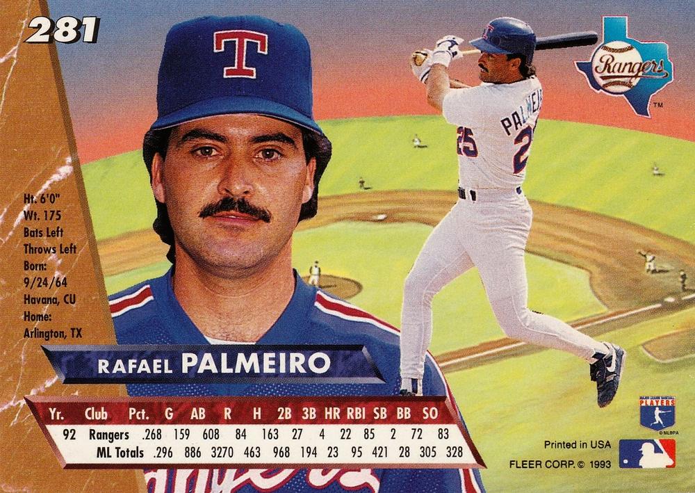 Rafael Palmeiro  baseball card collectible - Main Image 2