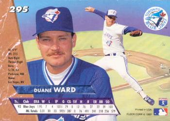 Duane Ward  baseball card collectible - Main Image 2