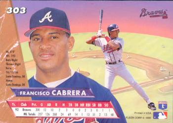 Francisco Cabrera  baseball card collectible - Main Image 2
