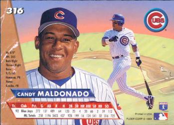 Candy Maldonado  baseball card collectible - Main Image 2