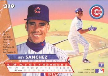 Rey Sanchez  baseball card collectible - Main Image 2