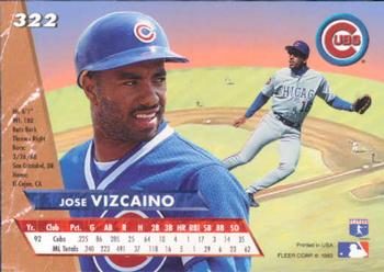 Jose Vizcaino  baseball card collectible - Main Image 2