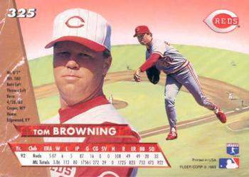 Tom Browning  baseball card collectible - Main Image 2
