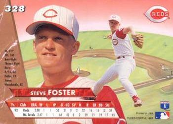Steve Foster  baseball card collectible - Main Image 2