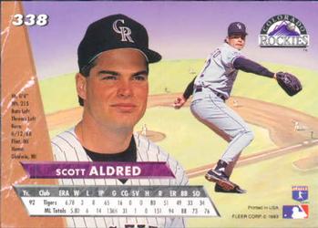Scott Aldred  baseball card collectible - Main Image 2