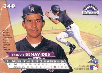 Freddie Benavides  baseball card collectible - Main Image 2