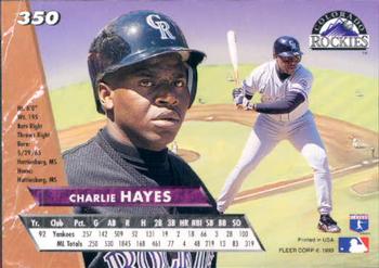 Charlie Hayes  baseball card collectible - Main Image 2
