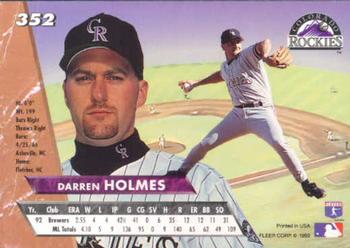 Darren Holmes  baseball card collectible - Main Image 2