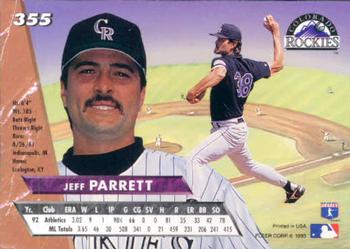 Jeff Parrett  baseball card collectible - Main Image 2
