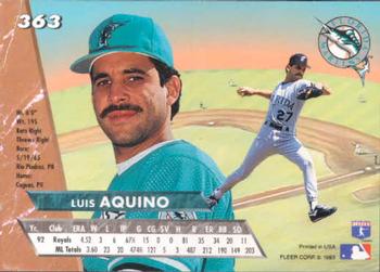 Luis Aquino  baseball card collectible - Main Image 2