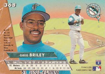 Greg Briley  baseball card collectible - Main Image 2