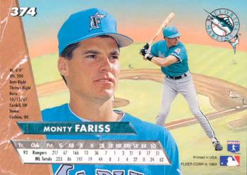 Monty Fariss  baseball card collectible - Main Image 2
