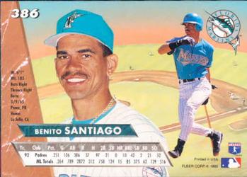 Benito Santiago  baseball card collectible - Main Image 2
