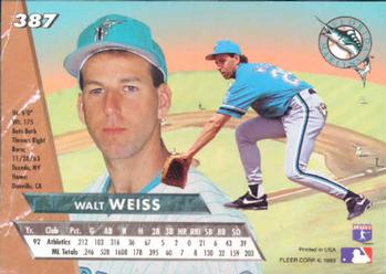 Walt Weiss  baseball card collectible - Main Image 2