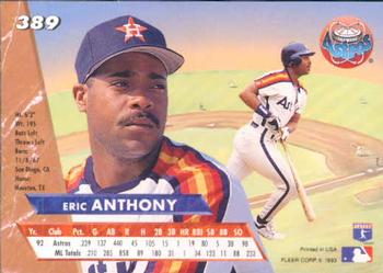 Eric Anthony  baseball card collectible - Main Image 2