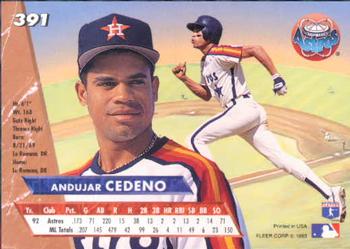 Andujar Cedeno  baseball card collectible - Main Image 2