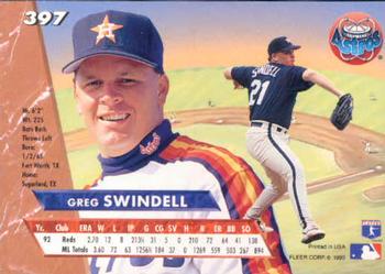 Greg Swindell  baseball card collectible - Main Image 2