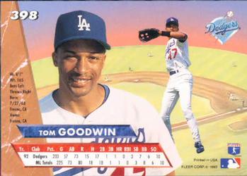 Tom Goodwin  baseball card collectible - Main Image 2