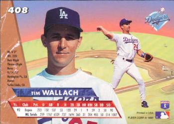 Tim Wallach  baseball card collectible - Main Image 2