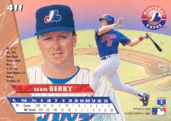 Sean Berry  baseball card collectible - Main Image 2