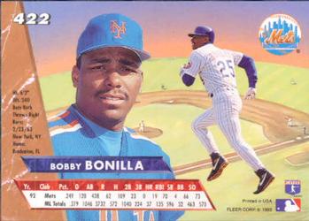 Bobby Bonilla  baseball card collectible - Main Image 2