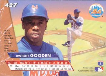 Dwight Gooden  baseball card collectible - Main Image 2