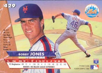 Bobby Jones  baseball card collectible - Main Image 2