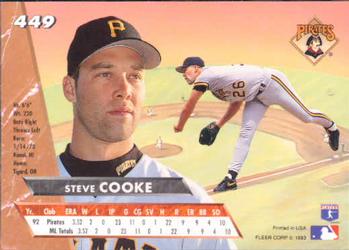 Steve Cooke  baseball card collectible - Main Image 2